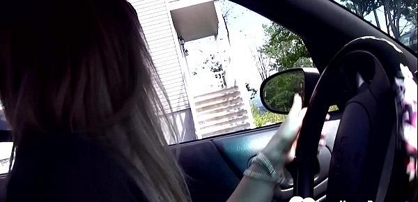  Sensational stepmom has her feet recorded while driving